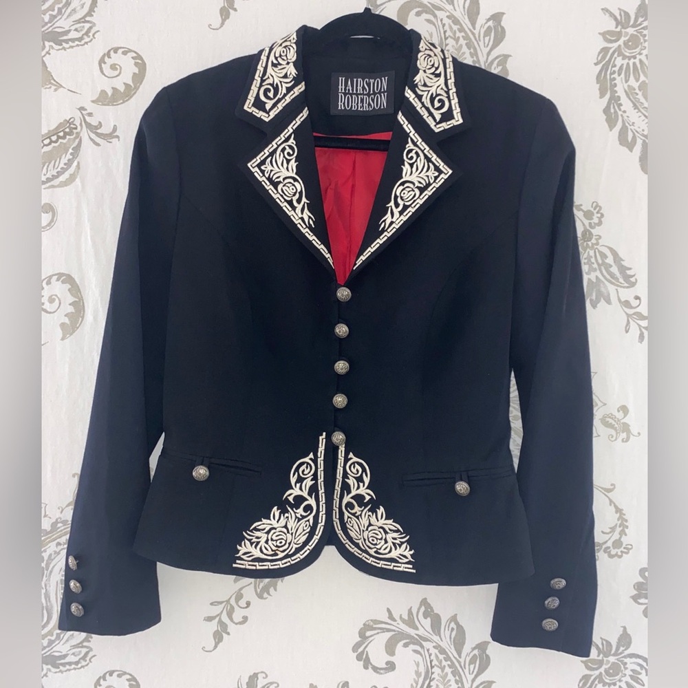 Vintage Hairston Roberson Western Jacket
Embroidered Wool Womens Sz 6